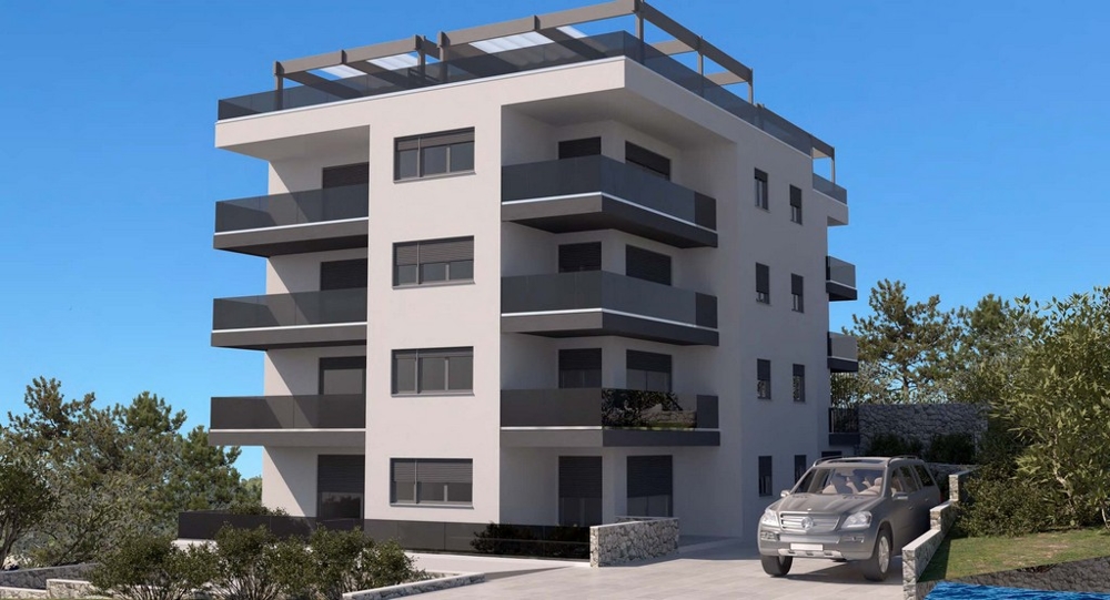 Visualizzazione dell'edificio con balconi su tutti i lati