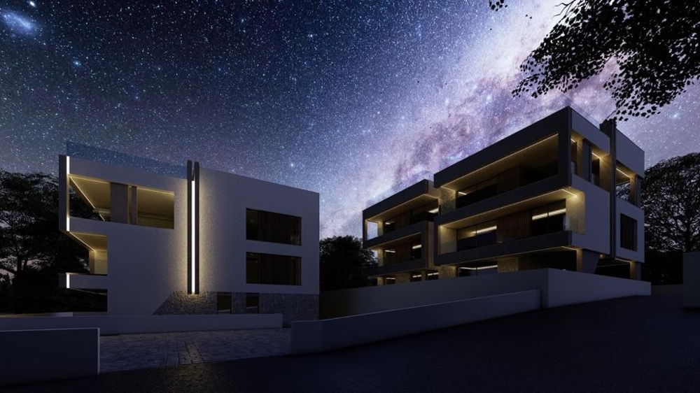 Visualizzazione 3D di notte, immobile A2790 in Croazia.