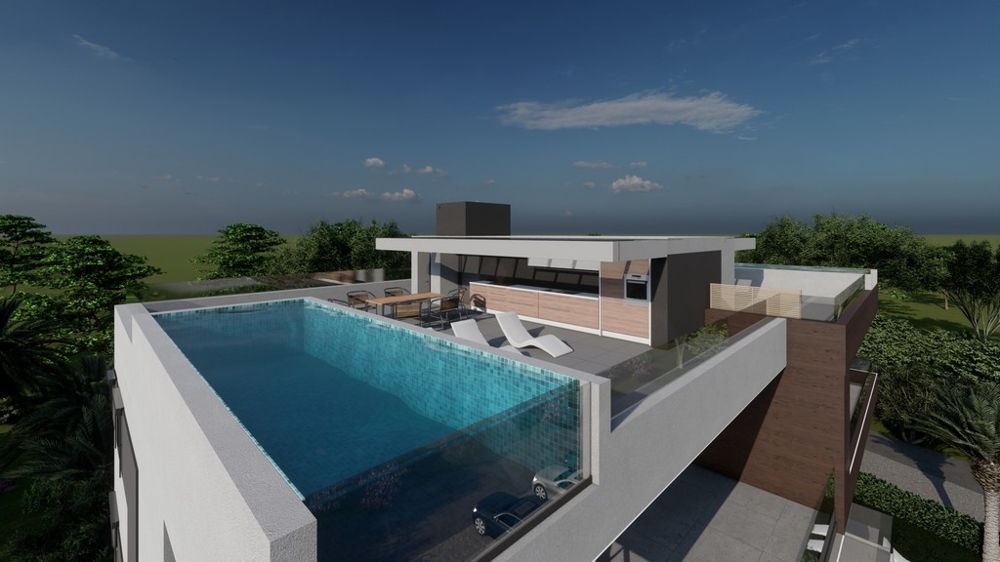 Attico con piscina e terrazza sul tetto, immobile A2795, Croazia.