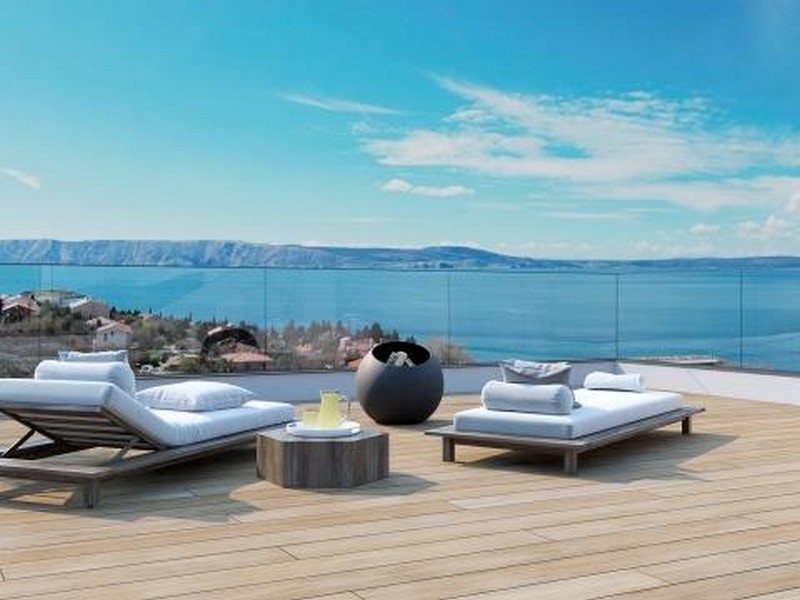 Terrazza sul tetto con vista panoramica sul mare
