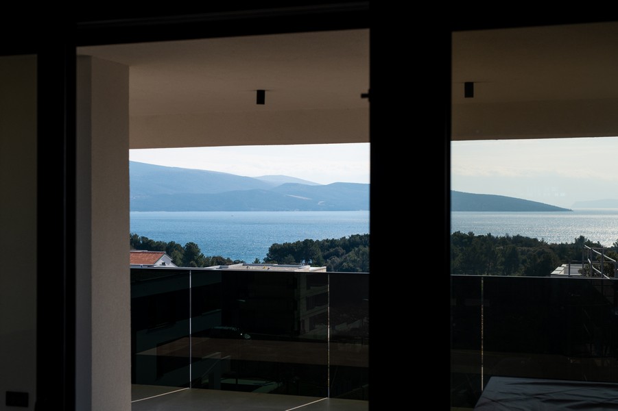 Vista mare dalla terrazza dell'immobile A3335 in Croazia.
