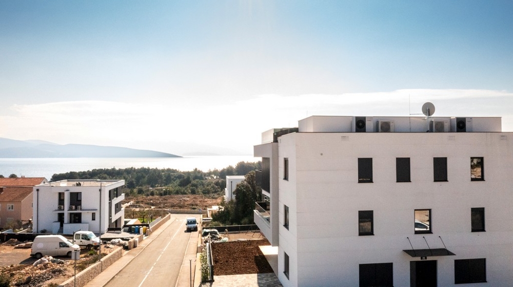 Appartamento nuovo in vendita sull'isola di Krk in Croazia.