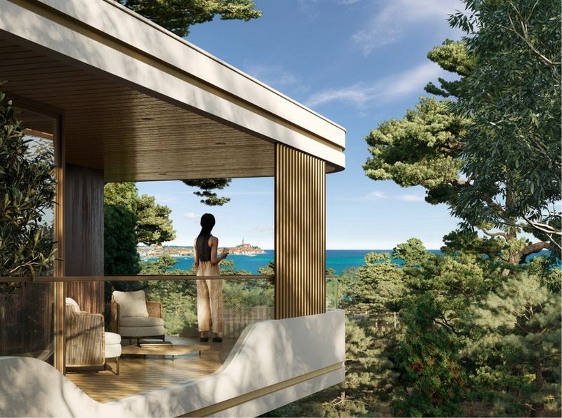 Moderni appartamenti di lusso con vista mare in vendita.