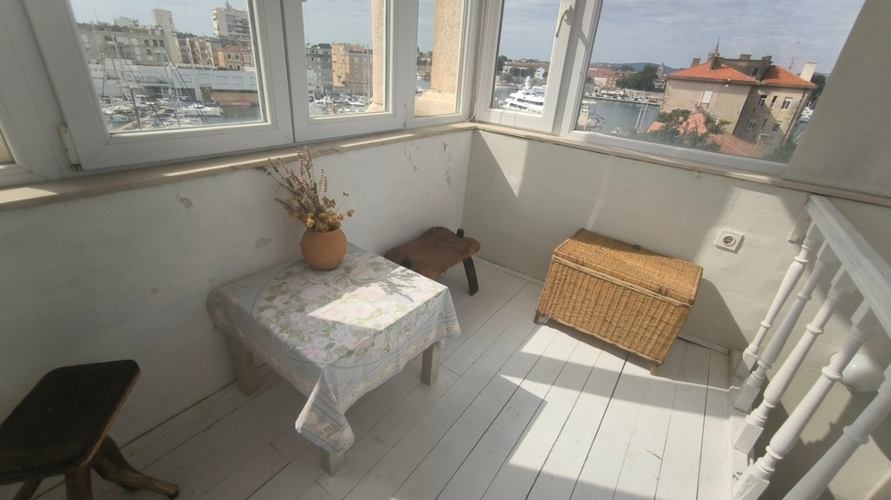 Il piano superiore della torre è vetrato e offre splendide viste.