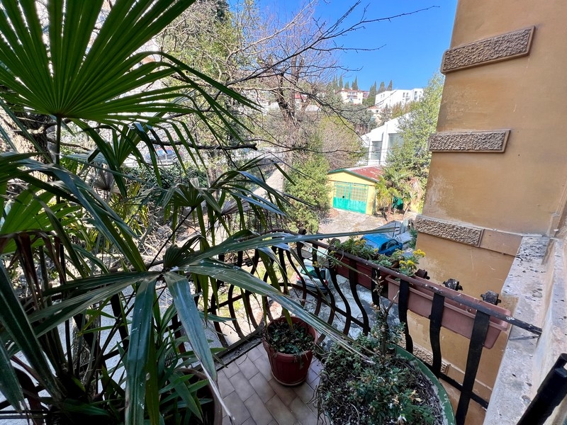 Vista dal balcone.