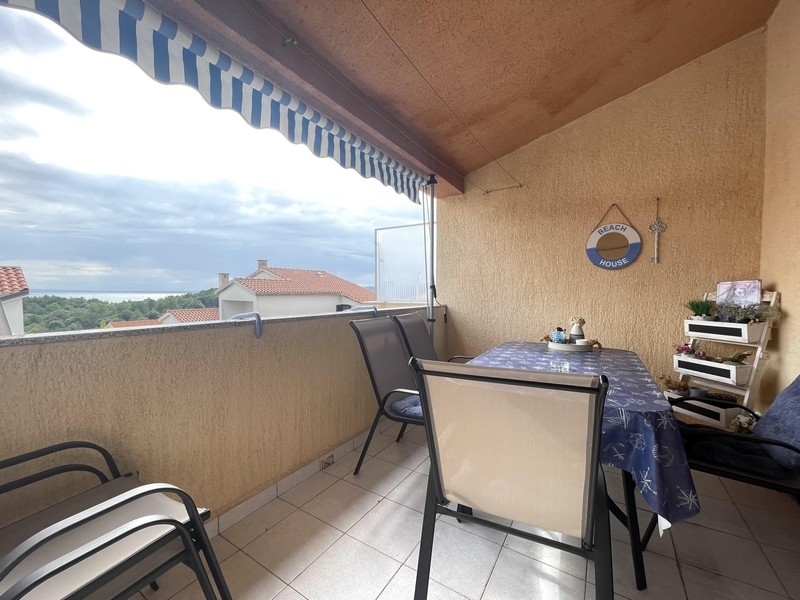 Appartamento con vista mare dal balcone - immobile A3506 in Croazia.