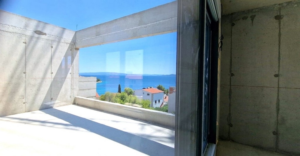 Vista mare dalla terrazza dell'immobile A3605 in Croazia.