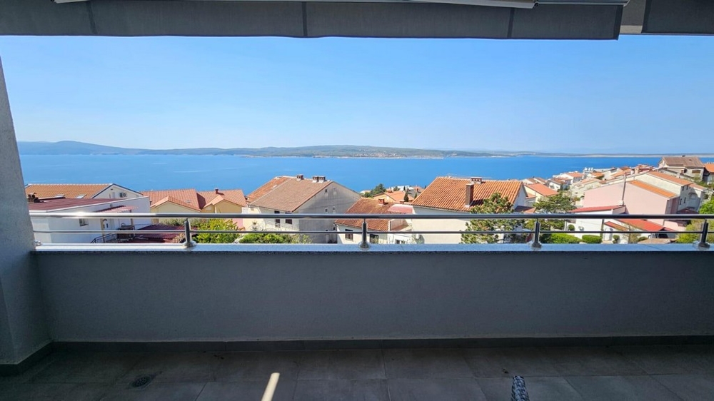 Terrazza con bella vista mare - immobile A3627 in Croazia.