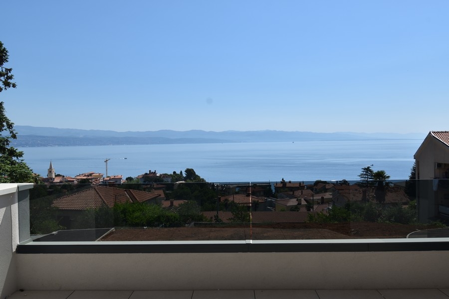 Vista sul mare dall'immobile A3684 in Croazia - Panorama Scouting.