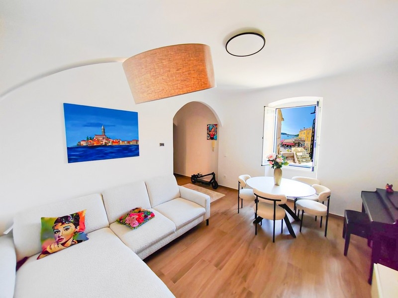 Soggiorno dell'immobile A3735 nel centro storico di Rovinj.