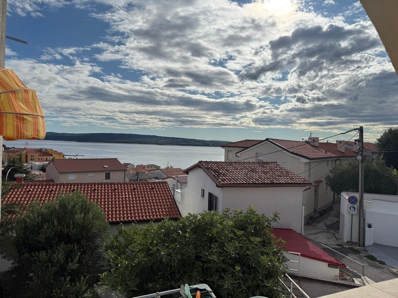 Vista mare dell'immobile A3738 a Selce vicino a Crikvenica, Croazia.