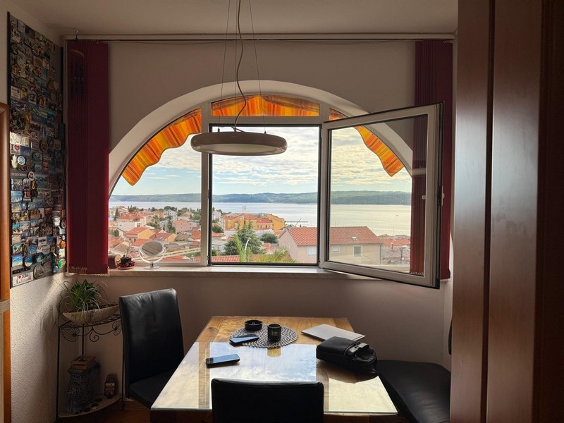 Vista sul mare dalla zona pranzo - immobile A3738 in Croazia.