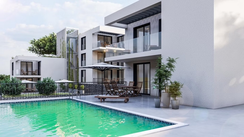 Moderni appartamenti di nuova costruzione con piscina