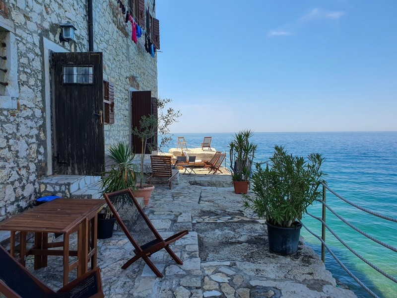 Terrazza sul mare dell'immobile A3792 in Istria