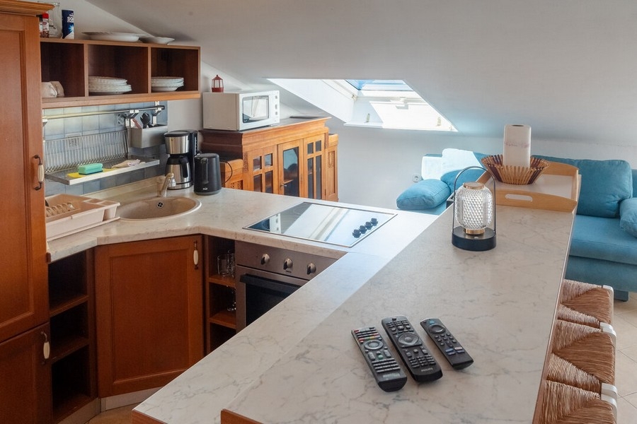 Cucina dell'appartamento A3796 in Croazia.
