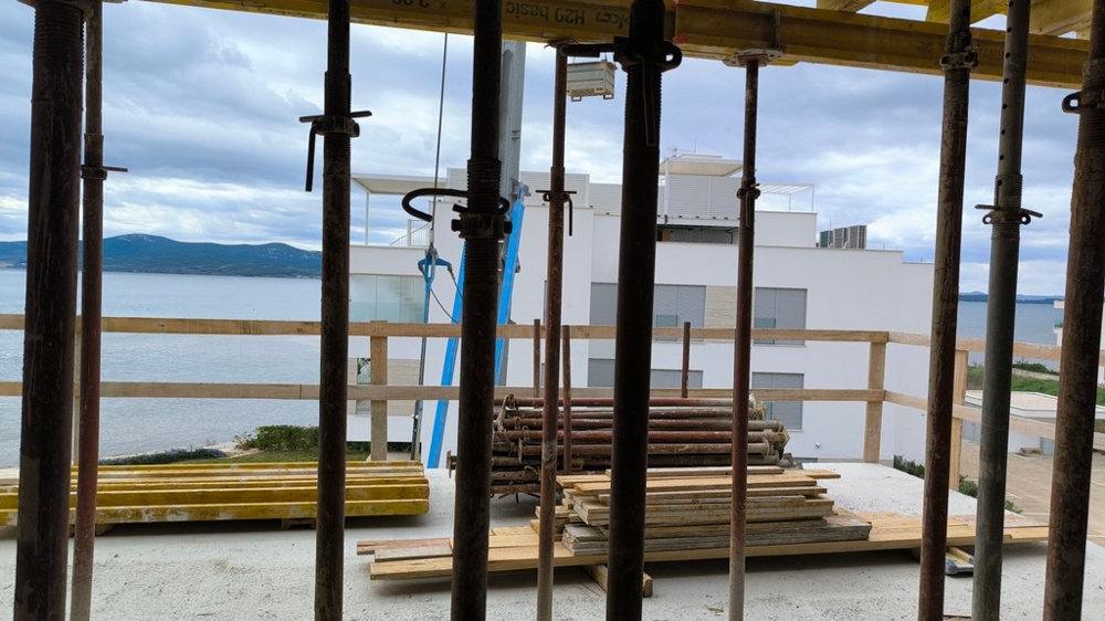 Progetto di nuova costruzione in Croazia in costruzione