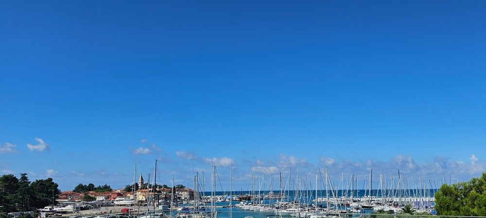 Vista mare dell'immobile A3863 a Novigrad, Istria.