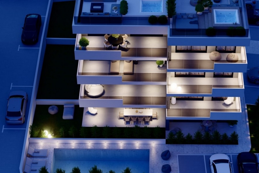 Visualizzazione 3D degli immobili A3920 a Ciovo in Croazia.