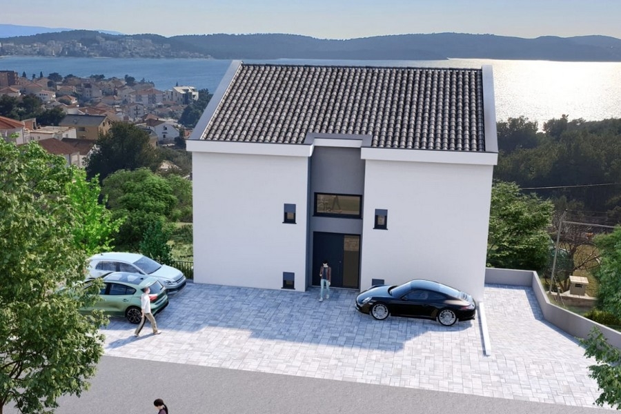 Attico con vista mare sulla baia di Trogir