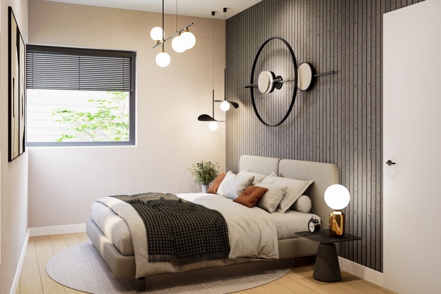 Camera da letto dell'attico a Ciovo