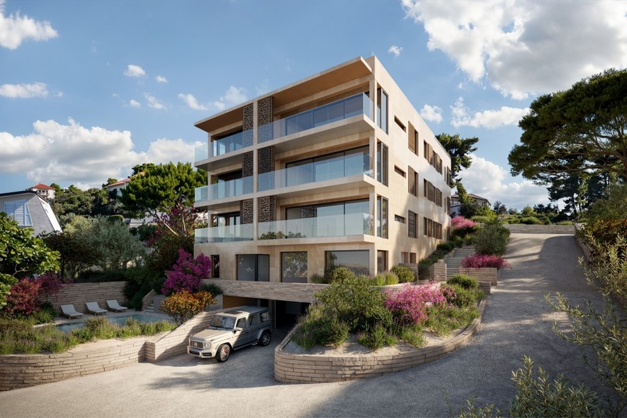 Moderno complesso residenziale direttamente sul mare a Ciovo
