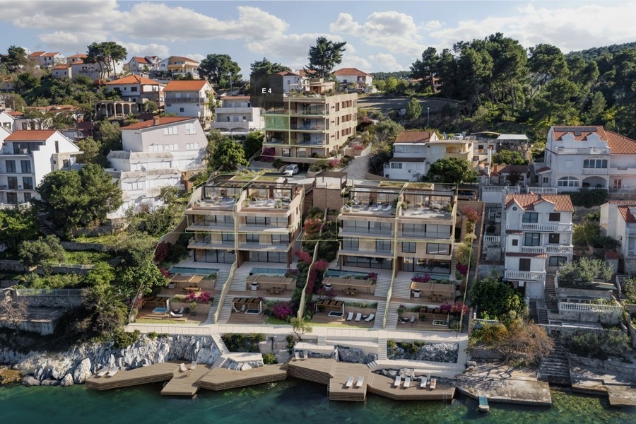 Appartamenti di nuova costruzione con vista mare sull'isola di Ciovo