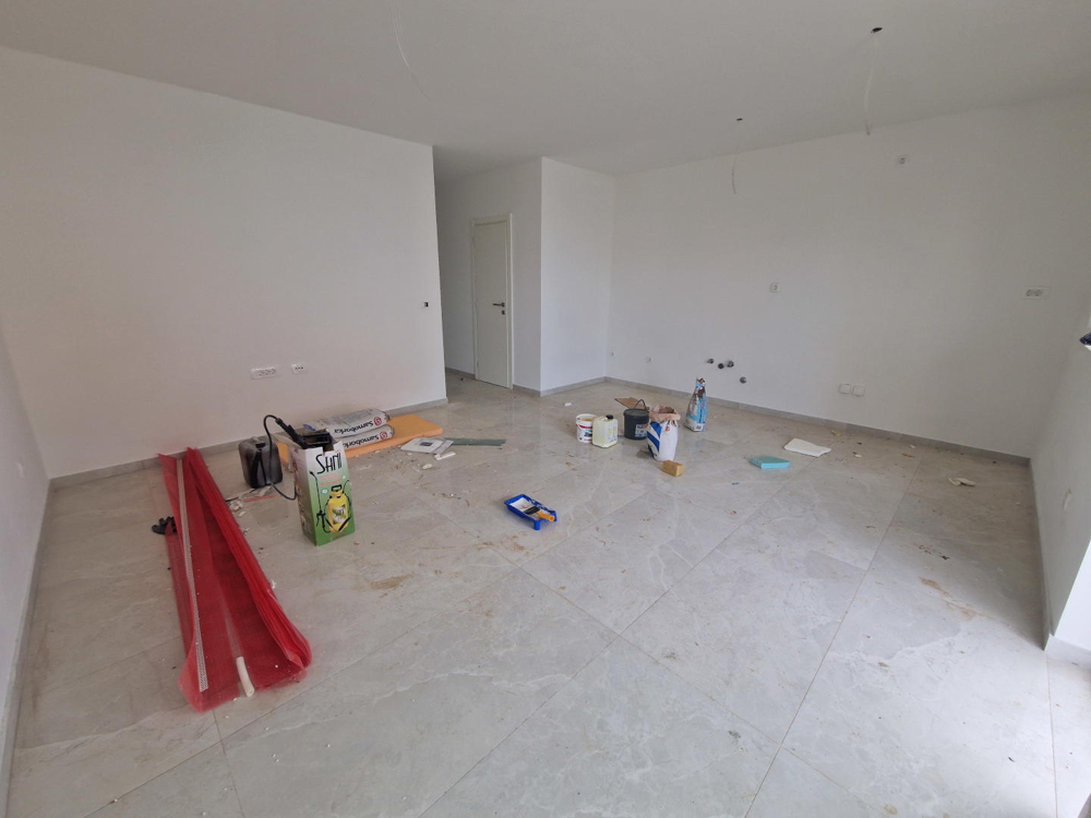Soggiorno dell'appartamento di nuova costruzione