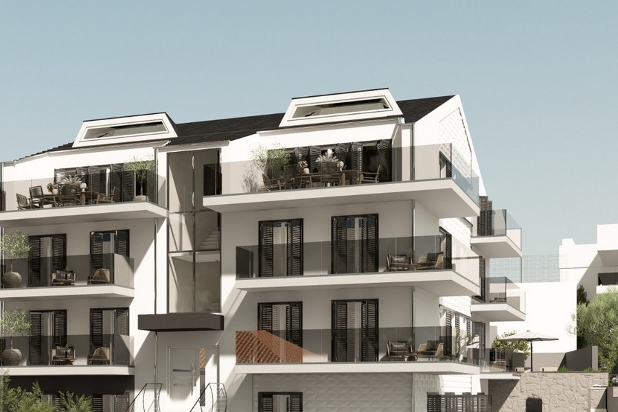 Edificio residenziale con balconi e terrazze in Croazia