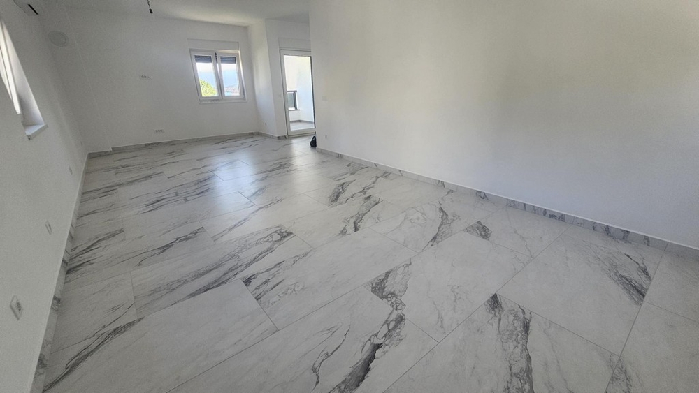 Zona giorno e cucina dell'appartamento a Soline sull'isola di Krk
