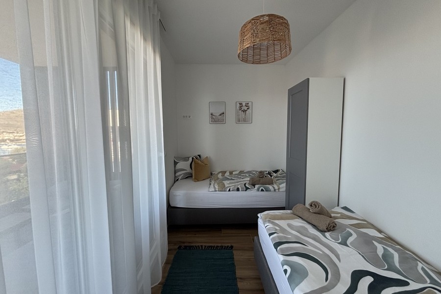 Seconda camera da letto dell'attico a Trogir su Ciovo