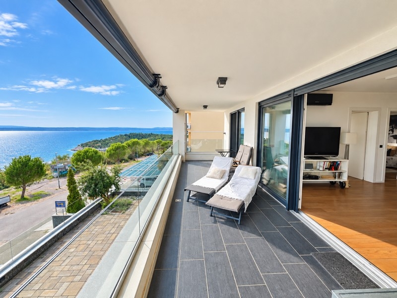 Terrazza con vista sulla baia di Crikvenica