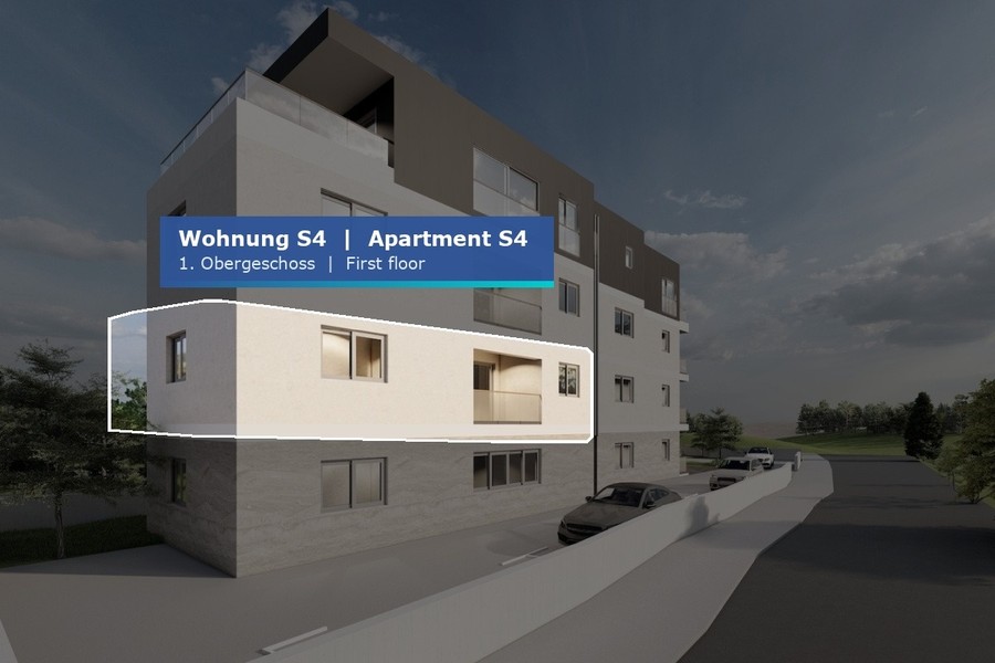 Posizione dell'appartamento S4 al primo piano del nuovo edificio a Primosten