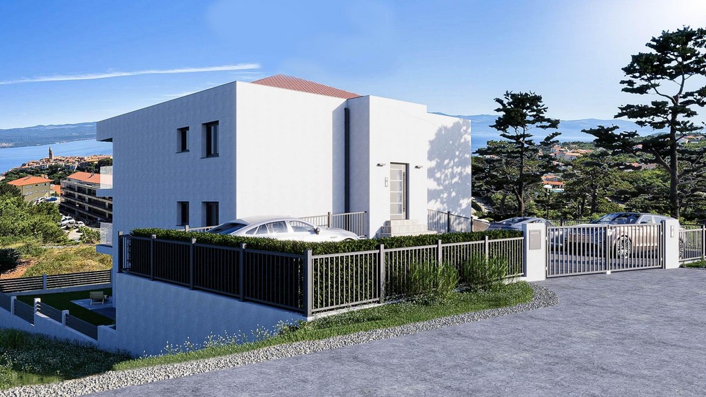 Lato d'ingresso dell'edificio con accesso carrabile