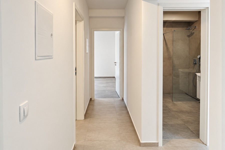 Corridoio con vista sul bagno