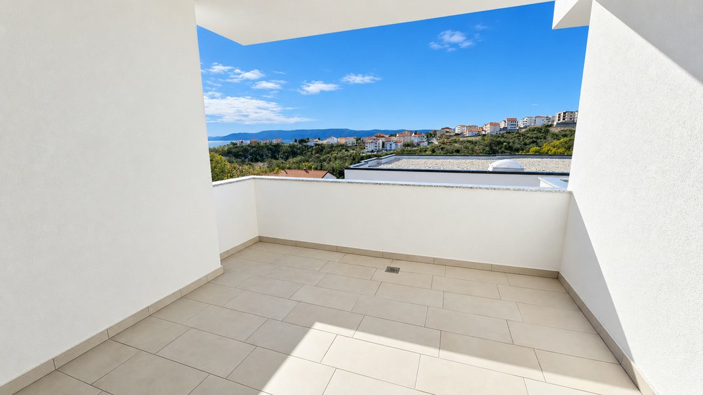 Loggia con vista sul mare
