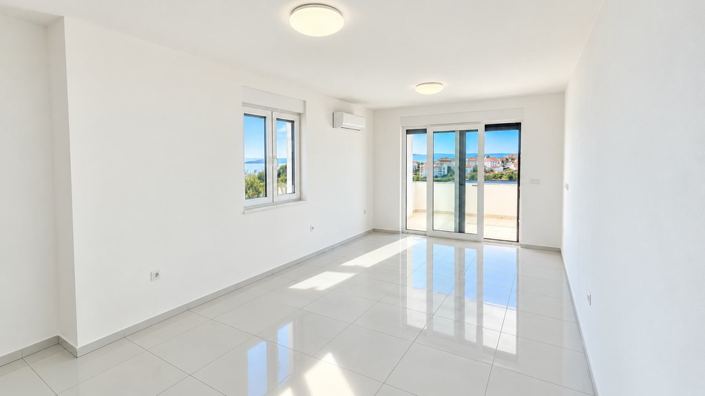 Soggiorno con porta-finestra
