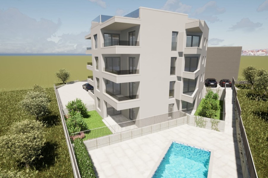 Nuovo attico con terrazza privata sul tetto, Isola di Ciovo