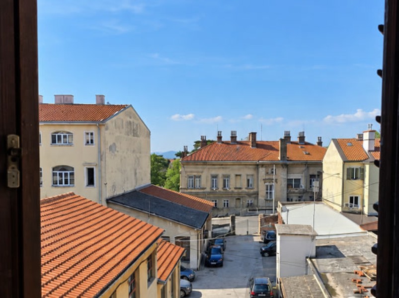 Vista dalla finestra sul cortile interno