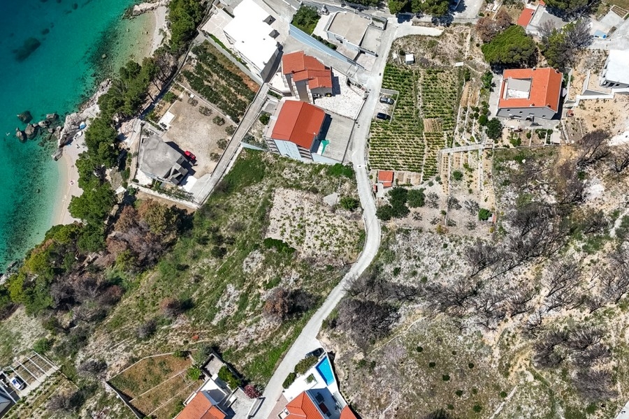 Vista mare dal terreno edificabile in Dalmazia