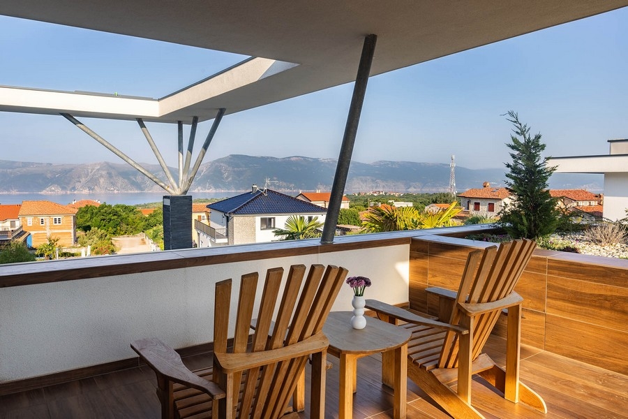 Villa nuova con vista mare in Croazia in vendita.