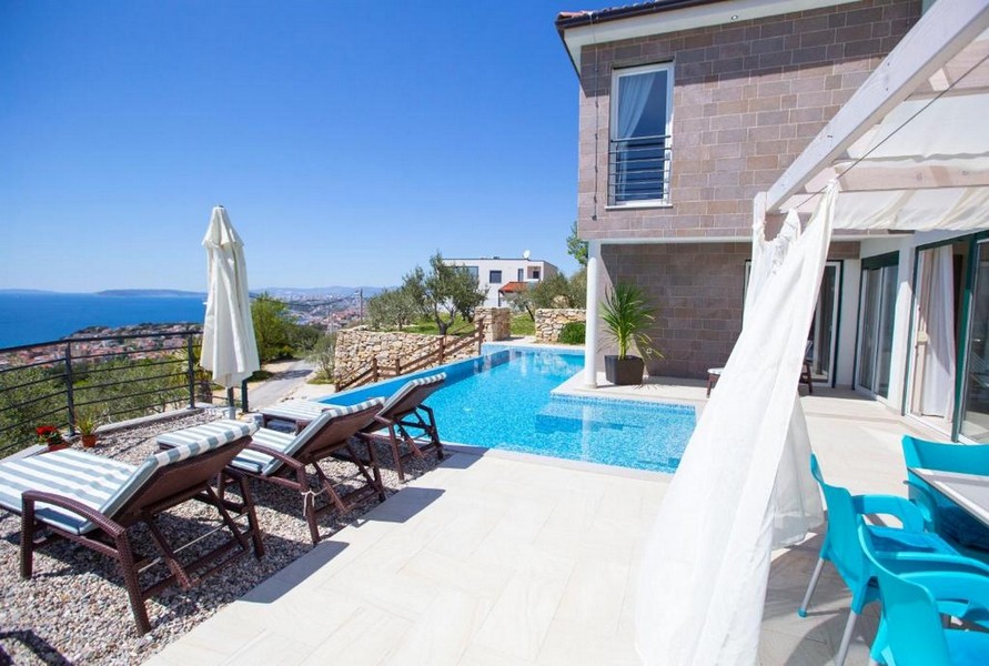 Terrazza e area piscina dell'immobile H2154.