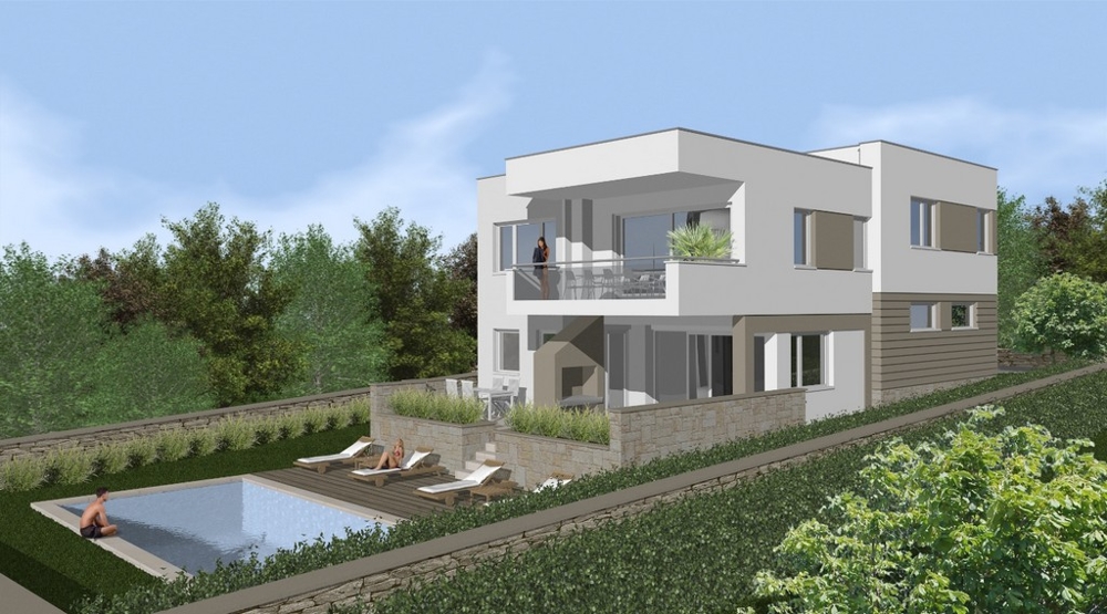 Villa moderna con piscina e terrazza a Pag in Croazia