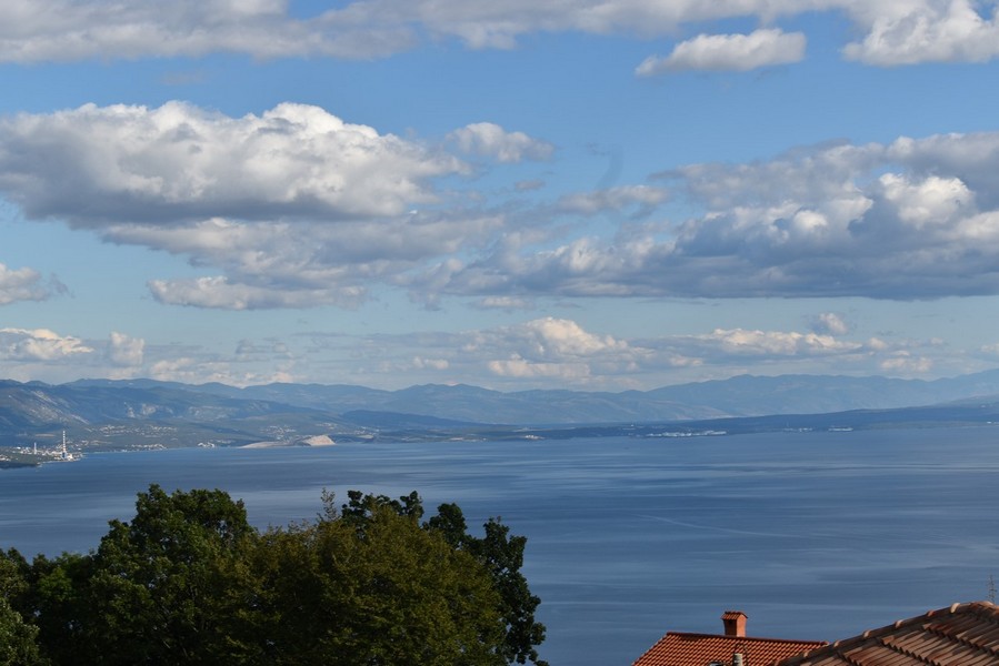 Vista panoramica sul mare del Quarnaro da Bregi, Opatija