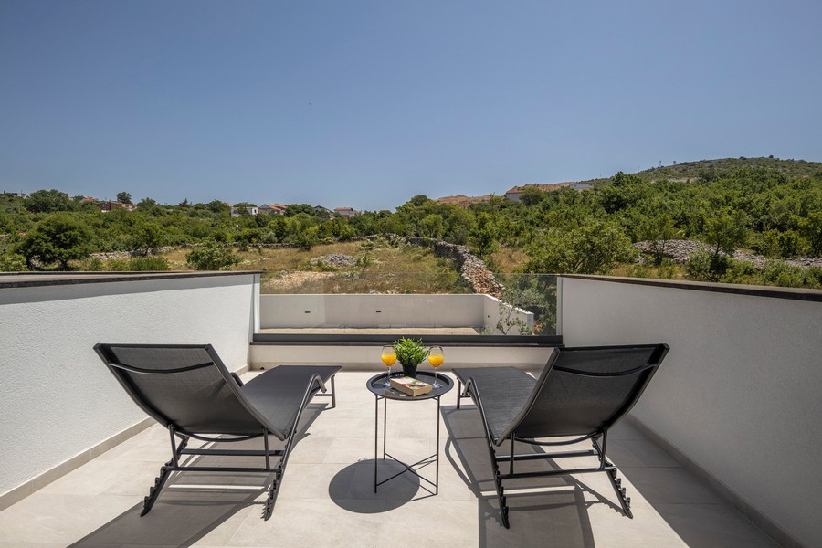 Solarium della villa in Croazia