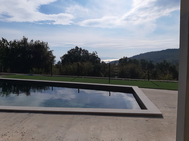 Casa nuova con piscina e vista sui monti a Bregi, riviera di Opatija