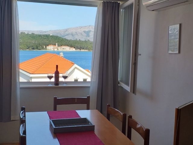 Vista mare panoramica dalla sala da pranzo