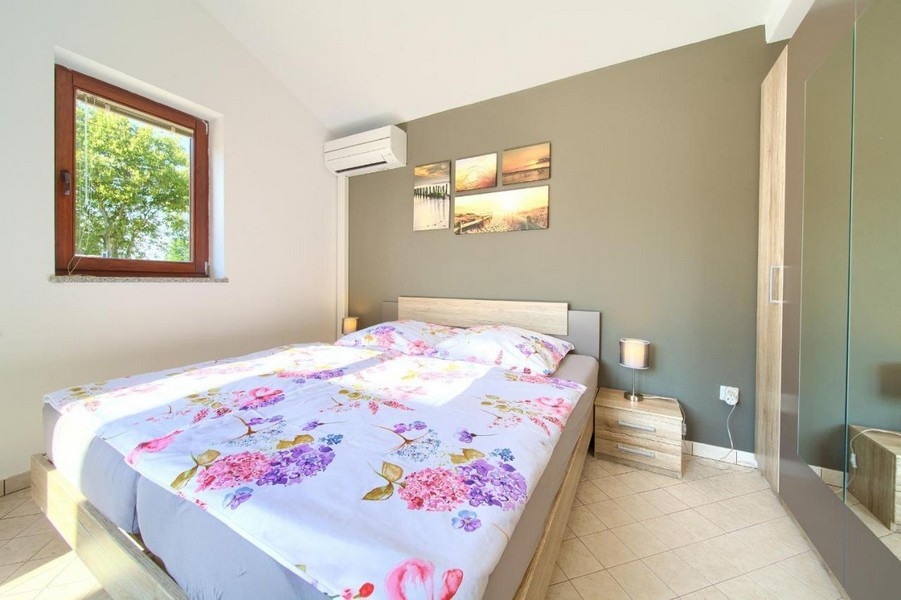 Aria condizionata nella camera da letto.