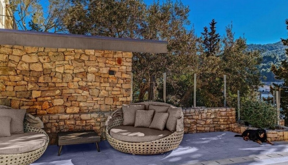 Area lounge della villa H2690 in Croazia.