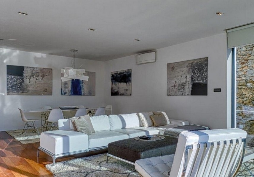 Soggiorno moderno e climatizzato della villa H2690 in Croazia - Panorama Scouting.
