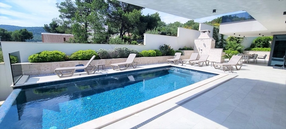 Villa con piscina privata e sauna, regione di Trogir - immobili Croazia